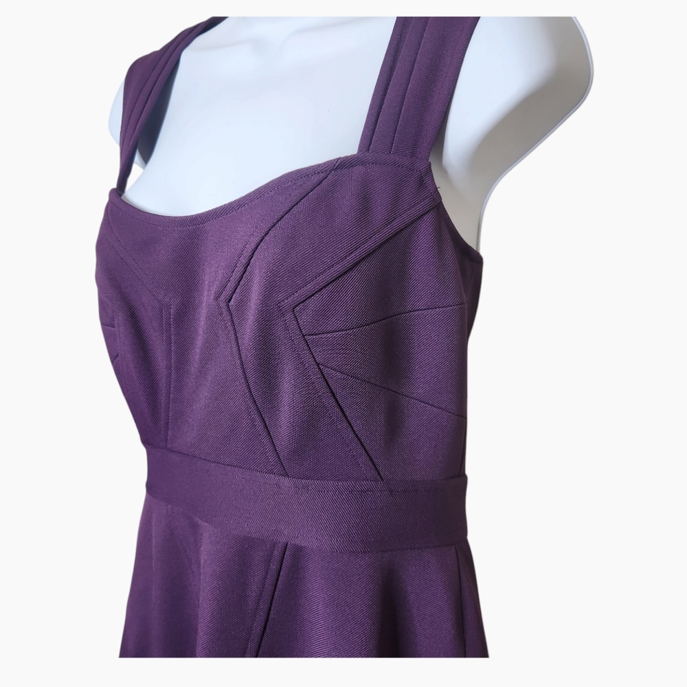 Z Spoke Zac Posen Purple Sheath Dress - Picture 2 of 5